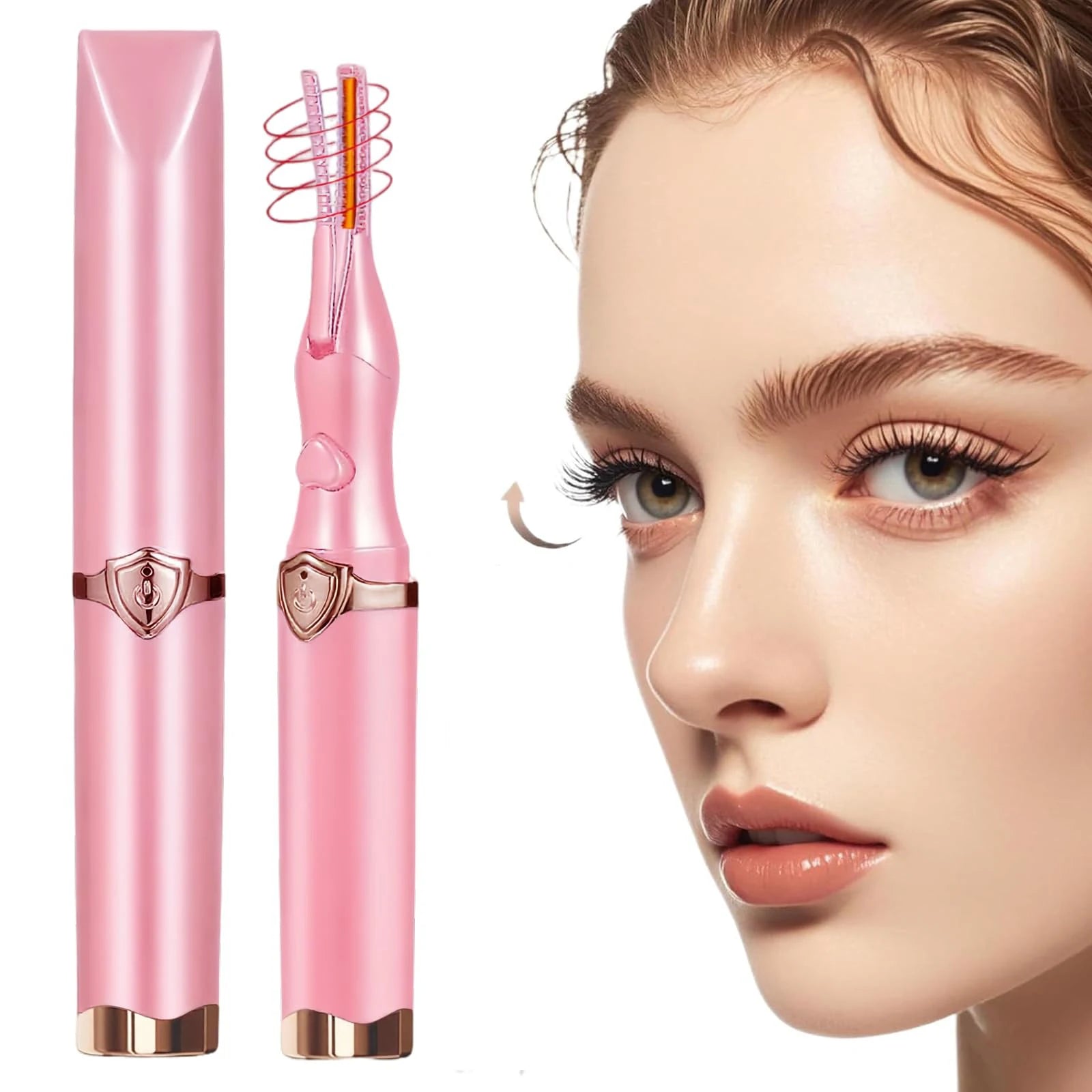 Glowvera™ Heated Eyelash Curler
 2-in-1 Clip-Type Design 3 Temperature Modes USB Rechargeable Electric Eyelash Curler for Women Girls Gift