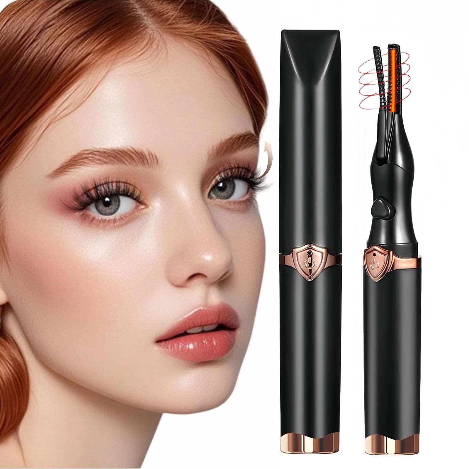 Glowvera™ Heated Eyelash Curler
 2-in-1 Clip-Type Design 3 Temperature Modes USB Rechargeable Electric Eyelash Curler for Women Girls Gift