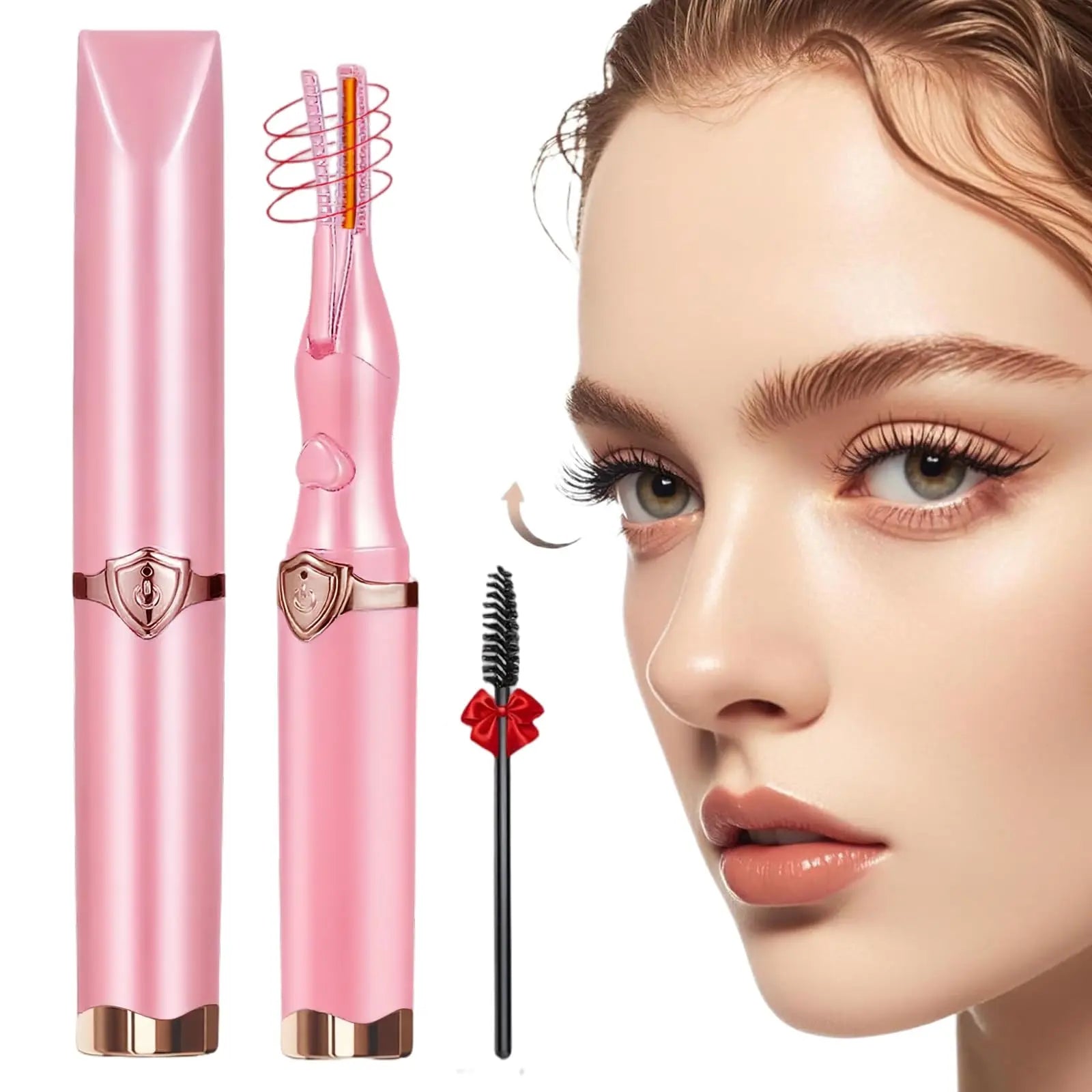 Glowvera™ Heated Eyelash Curler
 2-in-1 Clip-Type Design 3 Temperature Modes USB Rechargeable Electric Eyelash Curler for Women Girls Gift